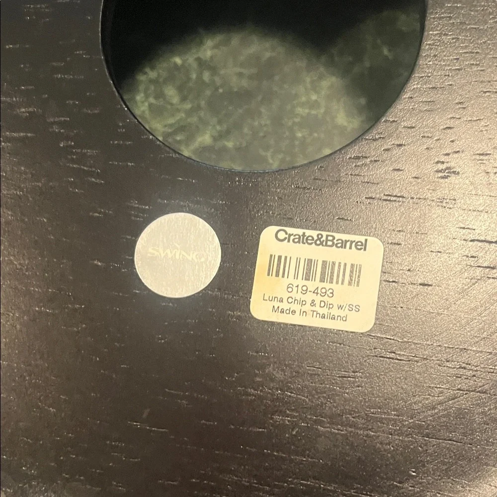 Crate&Barrel Black and Silver Serveware